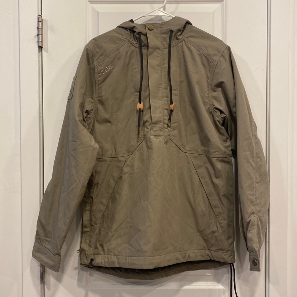 5.11 tactical 3/4 zip jacket with plaid lining